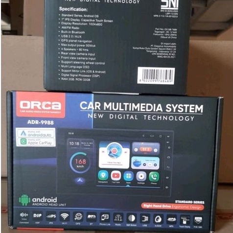 Head Unit Android ORCA ADR 9988 Soket Plug And Play NISSAN