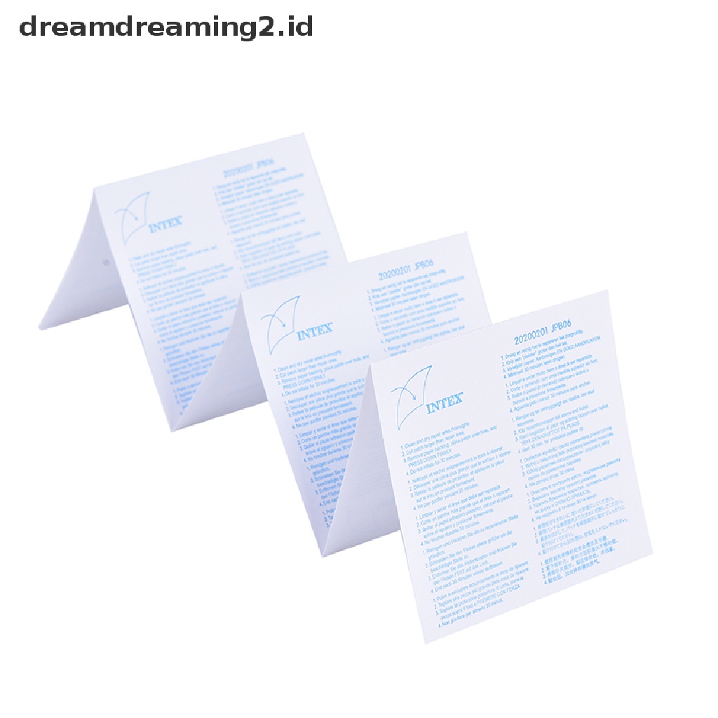 (dream) New 6pak Kit Reparasi Tambal Tusukan Tiup Kolam Renang 7x7 cm.