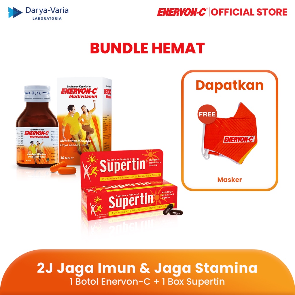 Jual Paket 2J Jaga Imun & Jaga Stamina Multivitamin EnervonC