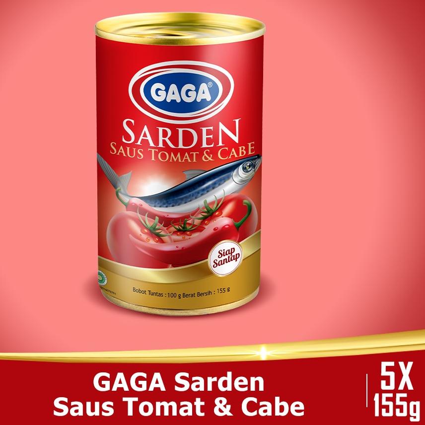 

➶ Beli 3 pcs GAGA Sarden Tomat Chilli 155g FREE 2 pcs GAGA Sarden Tomat Chilli 155g. (GG46) ✼