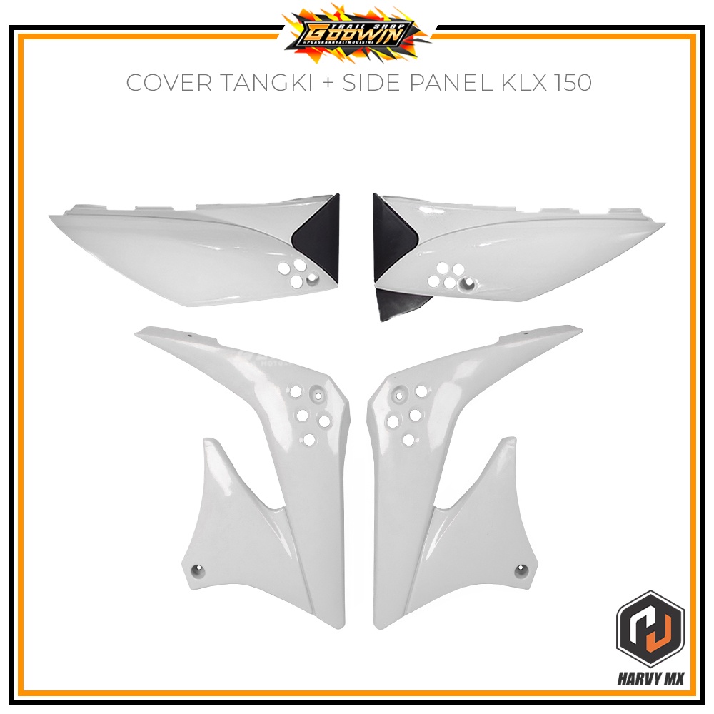 Paketan Legshield Depan Cover Tangki  Body Depan Side Panel Belakang HRV KLX 150 Terlaris