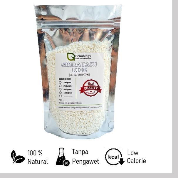 

Terbaru | KI3 | Beras Shirataki Konnyaku / Beras Diet (250 gram) by Granology