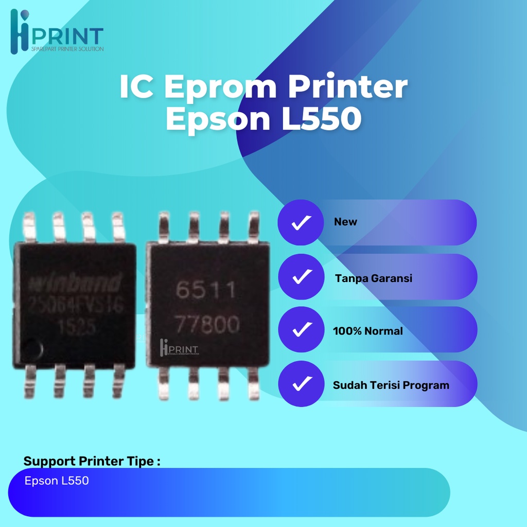 IC Eprom Epson L550, IC Eeprom Reset Epson L550, Resetter Printer Epson L550 New