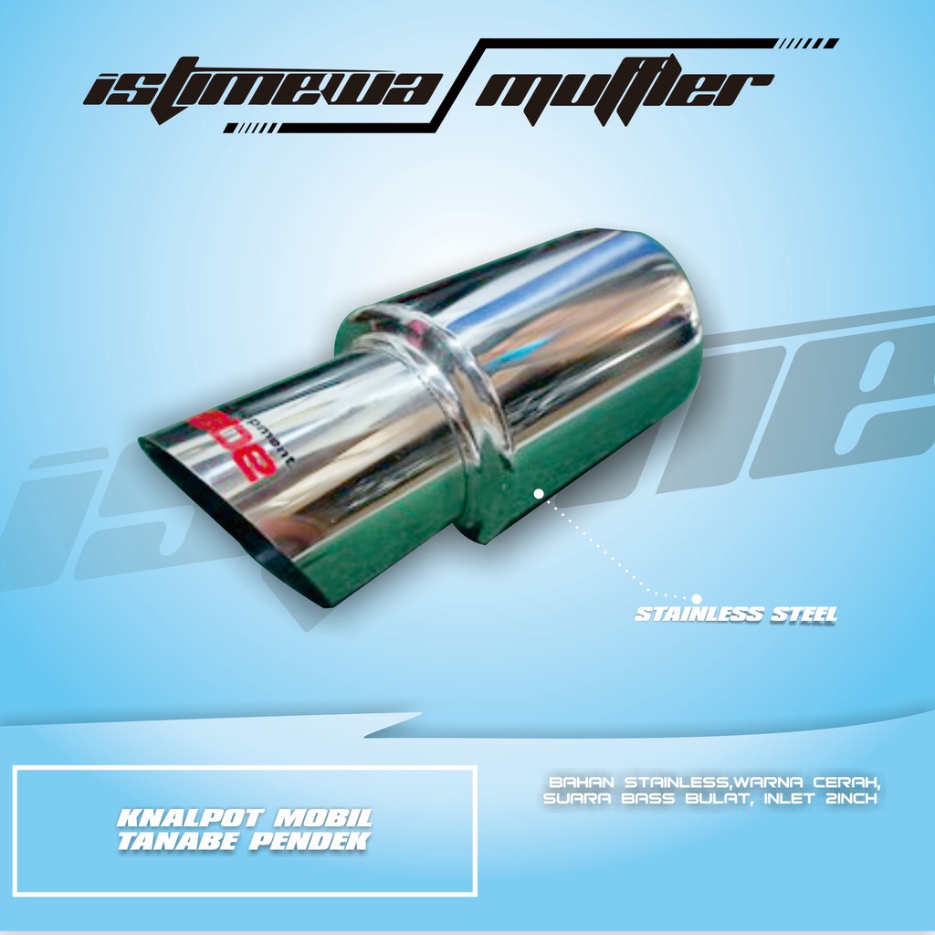 KNALPOT MOBIL TANABE PENDEK MANTAPP