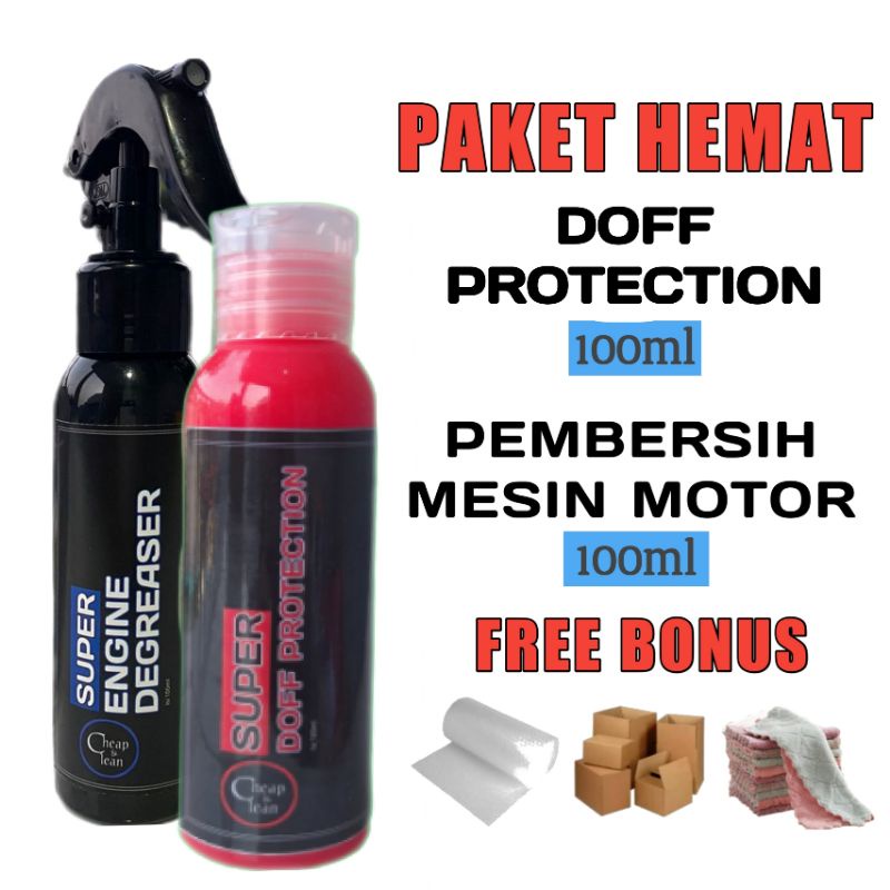 Paket Doff Protection dan Pembersih Mesin untuk Perawatan Kendaraan