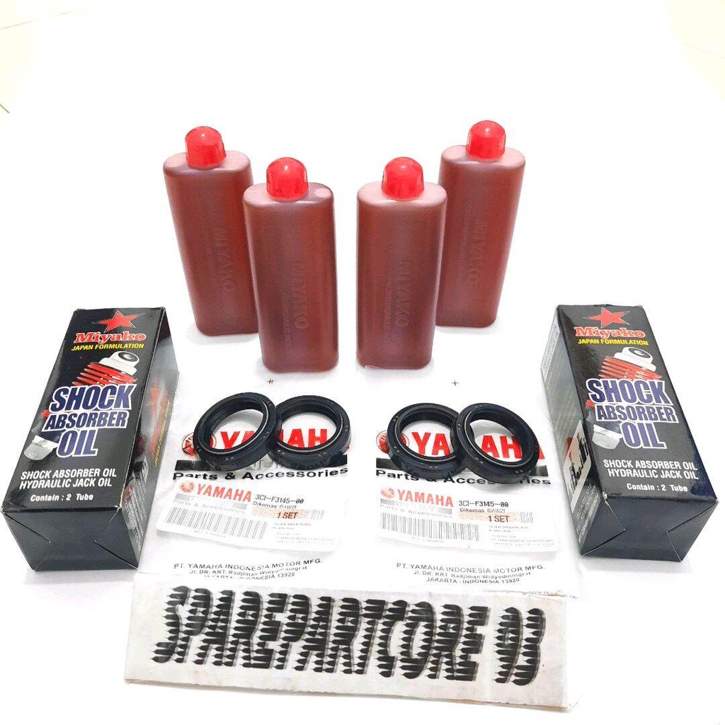 Paket Seal shock Seal abu dan Oli shock depan Yamaha Vixion seal shock depan yamaha vixion Old Vixio