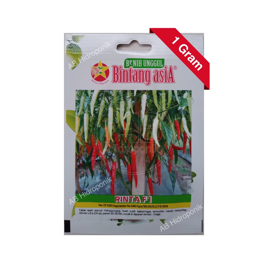 Benih Cabai Cabe Rawit Rinta F1 Bintang Asia