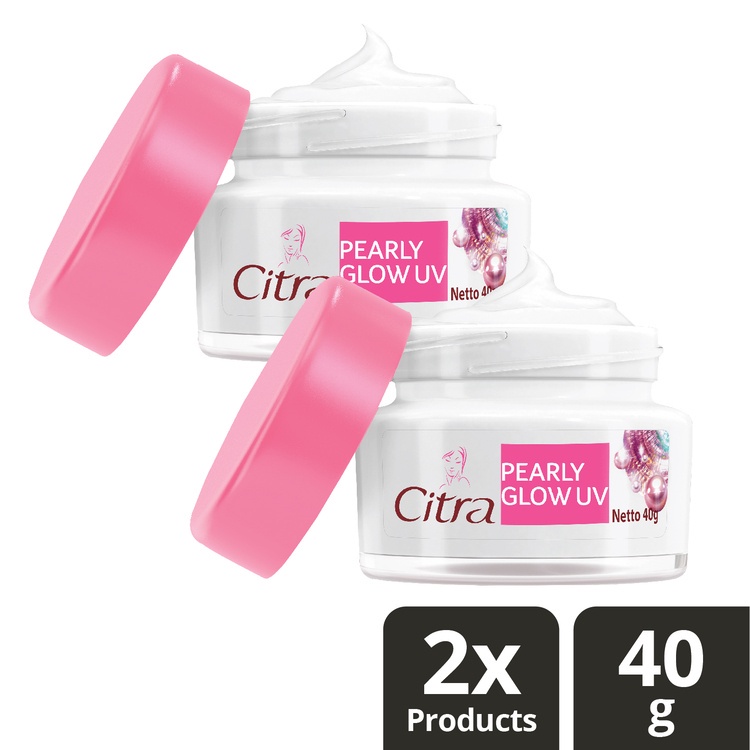 Citra Pearly Glow UV Face Cream 40g Twinpack