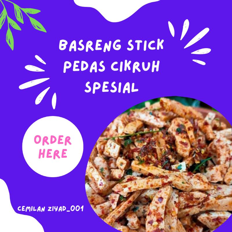 

cemilan basreng pedas cikruh daun jeruk 55-500 gram