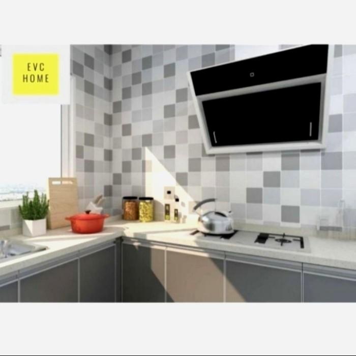 Wallpaper Lantai kamar mandi / sticker dinding serbaguna anti air 3d