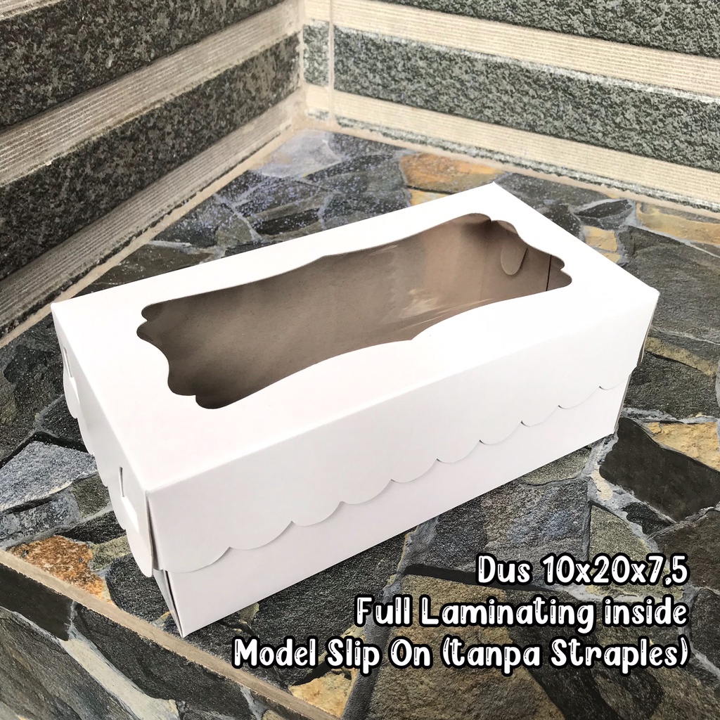 Dus 10x20 box 10x20 kotak 10x20 dus 10x20 cm / dus brownies / dus donat / kotak brownis cake box