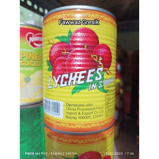 Leci Kaleng Buah Narcissus Lychee in Syrup 565gr / Buah Leci Kaleng 565 gr