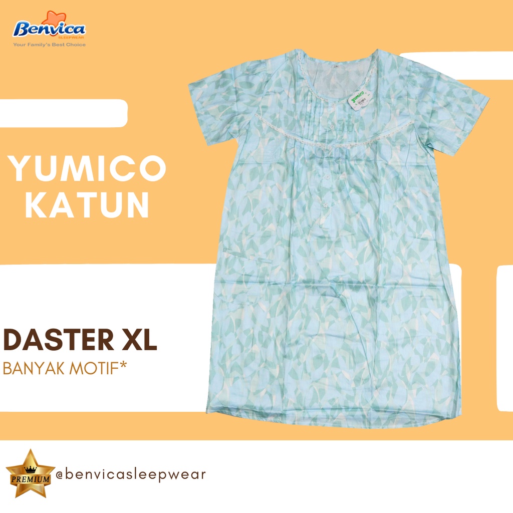 BAJU TIDUR DASTER KATUN XL PREMIUM YUMICO BANYAK MOTIF