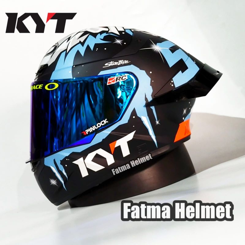 HELM KYT TT COURSE MASIA WINTER PAKET GANTENG VISOR IRIDIUM