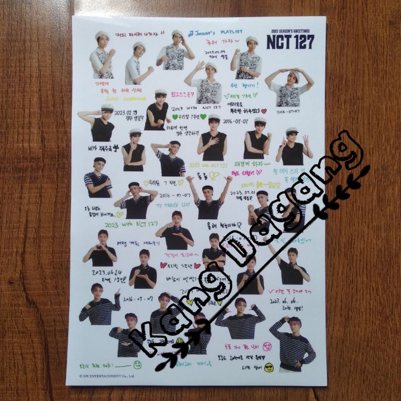 

Sticker (Photo&Handwriting) // NCT 127 2023 Seasons Greetings