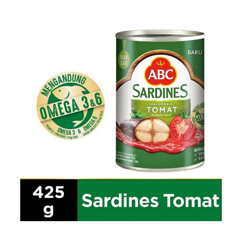 

ABC Sarden Saus Tomat 425 g