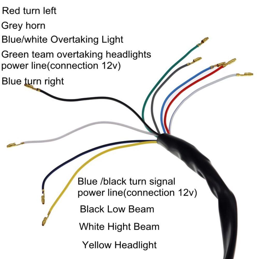 POPULAR Saklar Kombinasi Motor Skuter Stang Universal Refit Tombol Klakson Saklar Indikator Lampu
