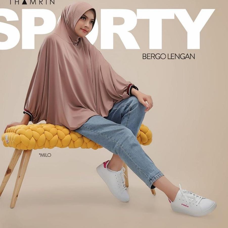 ✯ kerudung lengan azizah/ jilbab lengan/ bergo lengan/ hijab lengan / jilbab syari bahan Jersey zoya