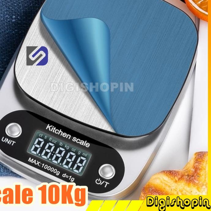 ○ Timbangan Digital 10kg Akurasi 1g Timbangan Diet Digital Digipounds Timbangan Makanan Kue Roti Ado