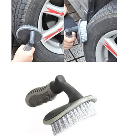 Sikat Pembersih Roda Ban Velg Mobil Motor Huruf T Wheel Brush Cleaning Khusus Car Tire Detailing