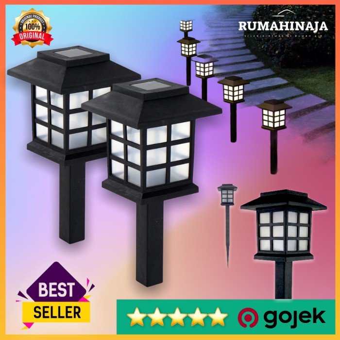 Lampu Taman Tenaga Surya LED Tancap Tiang Waterproof Outdoor Solar CEL