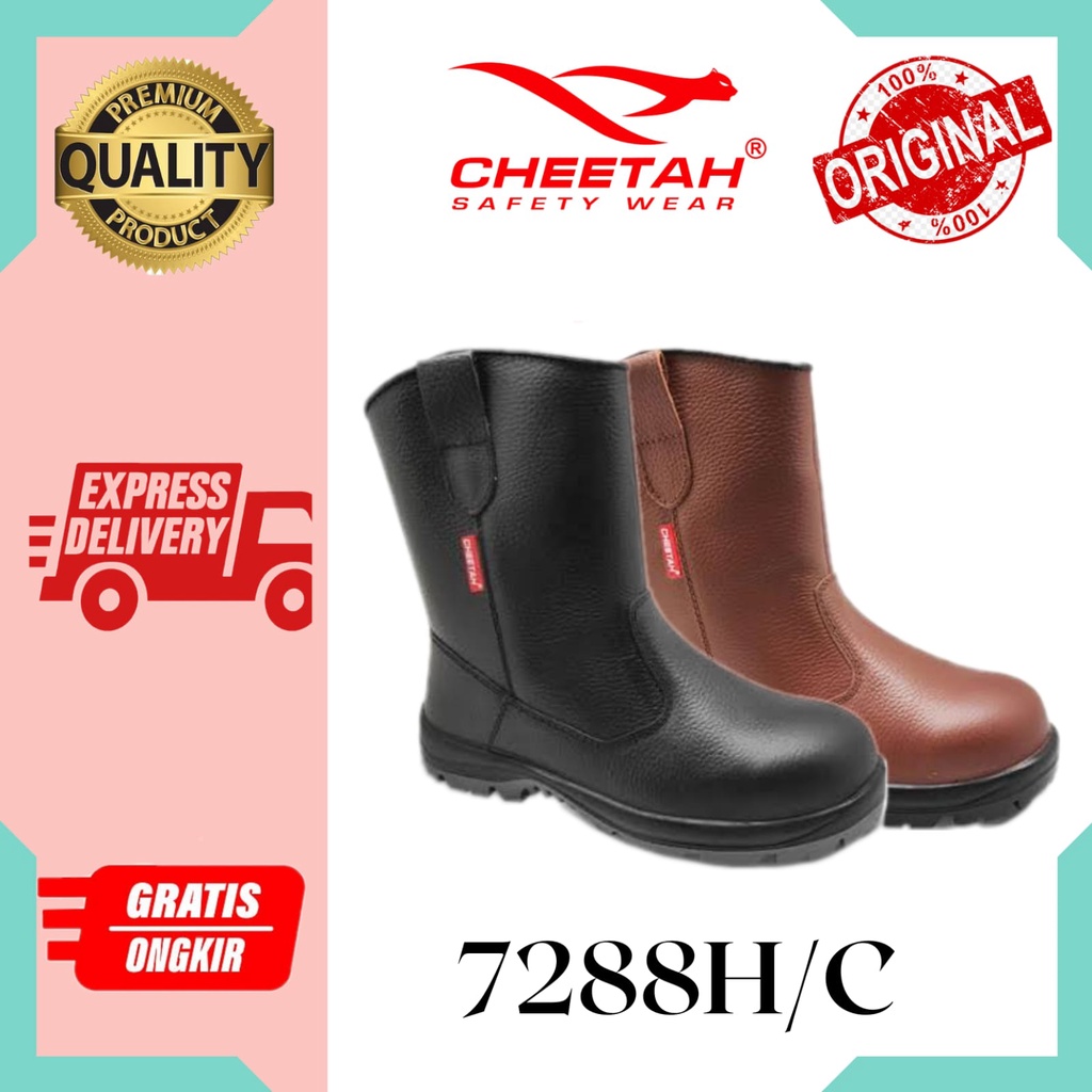 Sepatu Safety Proyek Cheetah 7288H / Safety Shoes Cheetah 7288C Original