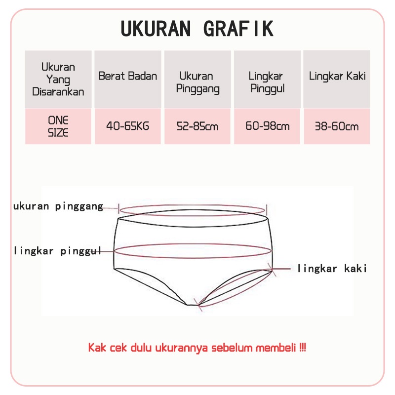 CD Wanita Celana Dalam Polos Celana Dalam Katun CD Pinggang Tengah Undies Wanita 156