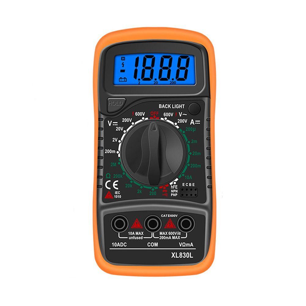 [Elegan] Multimeter Digital XL830L LCD Ammeter Voltmeter Current Tester Voltage Tester Detektor Tegangan Kapasitansi Tester