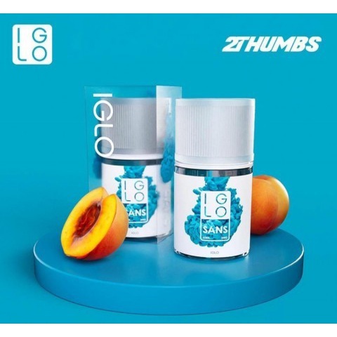 LIQUID IGLO SANS 60ML &quot;PEACH APRICOT&quot; BY 2THUMBS