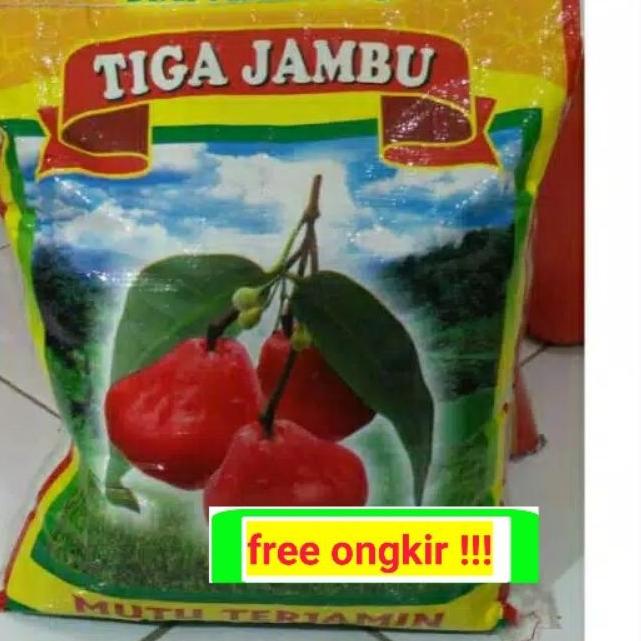 

♦ Beras cap merek tiga jambu 5kg [asli ] beras short grain ←