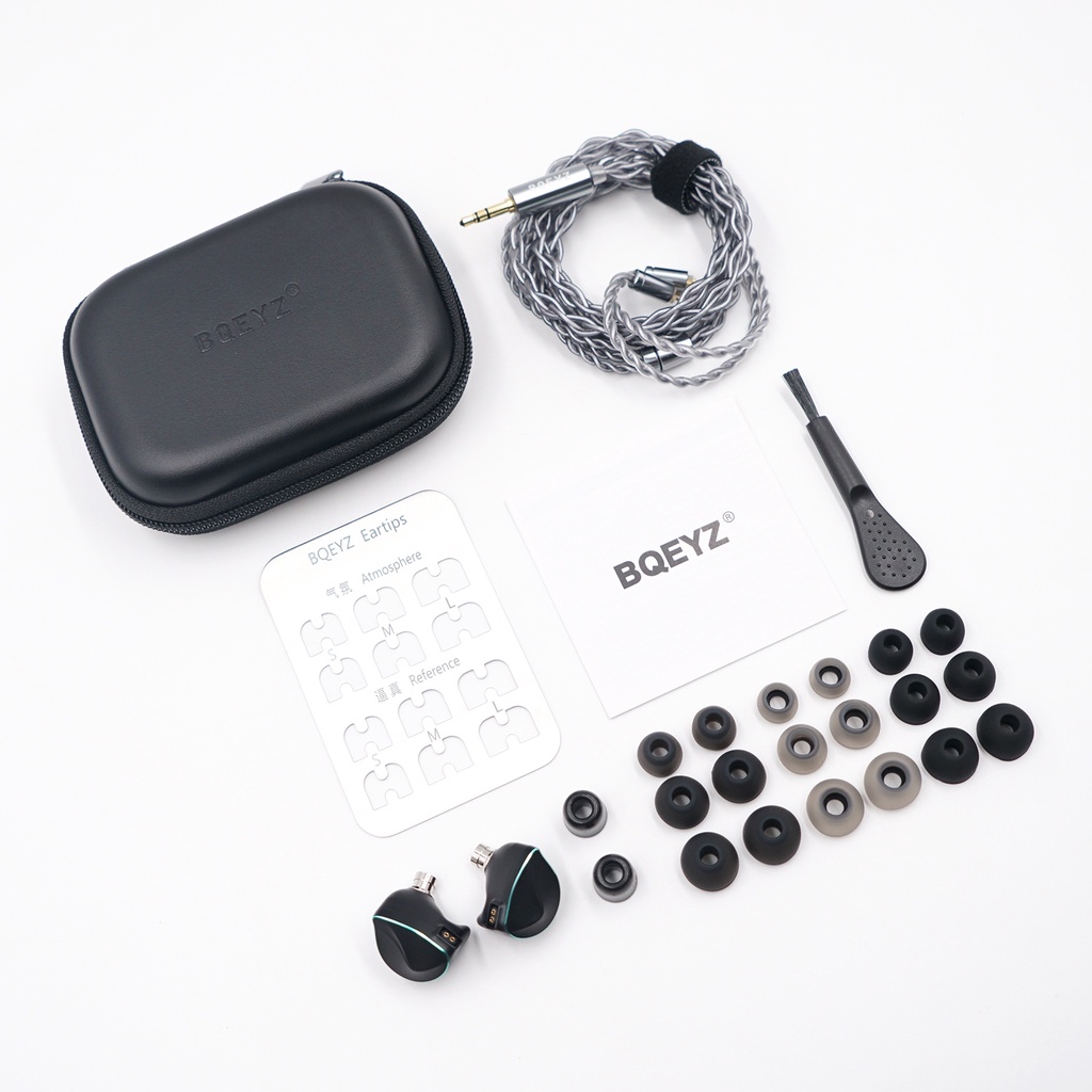 Bqeyz Winter Earphone HiFi Driver Dinamis PZT Konduksi Tulang In-Ear Monitor Earbud Kabel Dengan Headphone Kabel Yang Dapat Dilepas