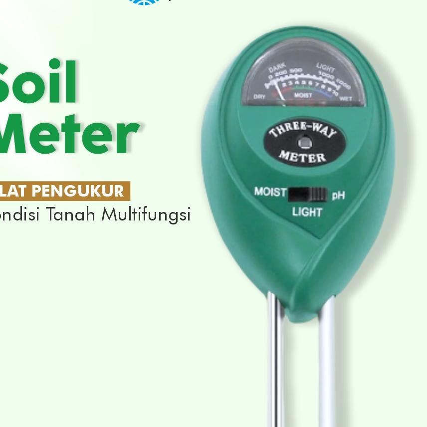 ☈ INFARM - Soil Meter 3 in 1 Pengukur pH Moisture Light Kelembaban Tanah & Cahaya ☎