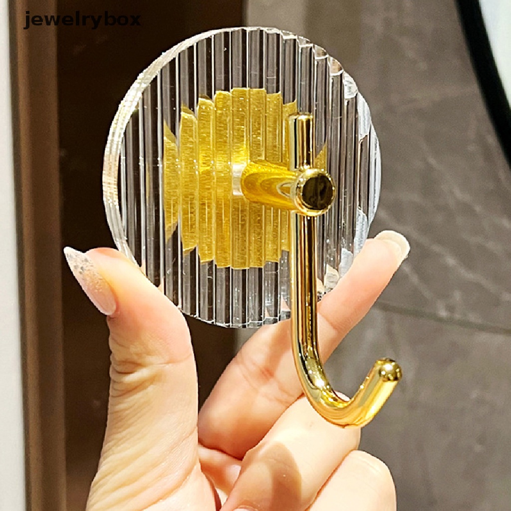 [jewelrybox] Wall Hook Perekat Kuat Handuk Gantung Dinding Gantungan Baju Kunci Tas Holder Butik