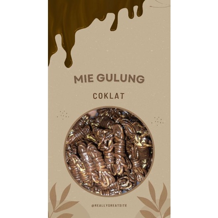 

100gram MIE GULUNG COKLAT