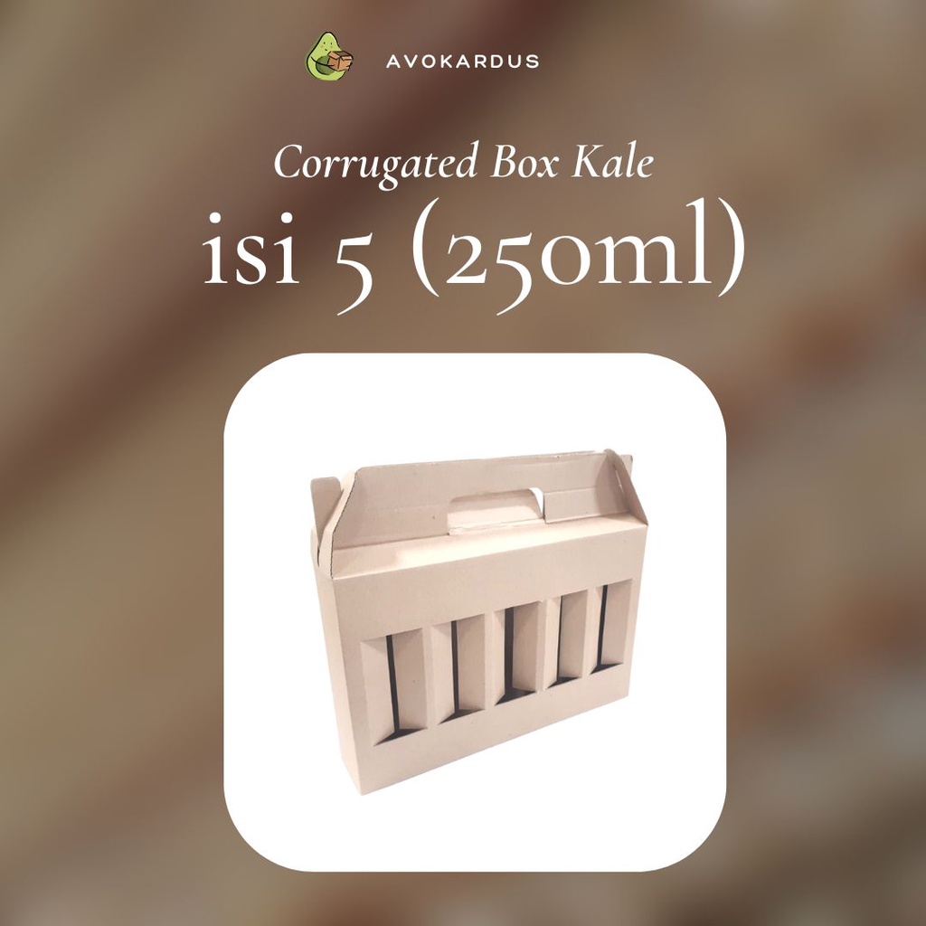 

Kardus Corrugated Die Cut 28x5.5x18 HandleBox Dus Botol kale 250gr (5)