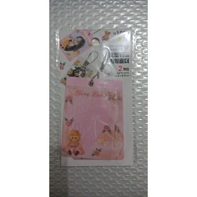 daiso korea - photocard keyring holder princess