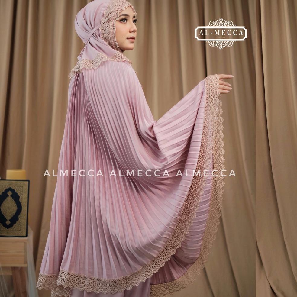RECOMENDED ALMECCA - Mukena Dewasa Plisket Daily Al-Mecca Renda Mewah