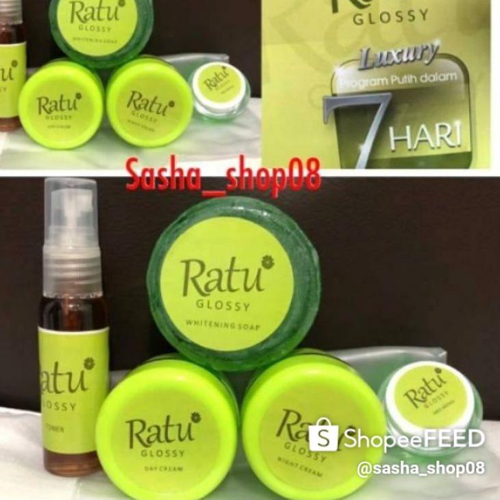 COD⭐✔️-paket CREAM RATU GLOSSY LUXURY PAKET PENGELUPASAN