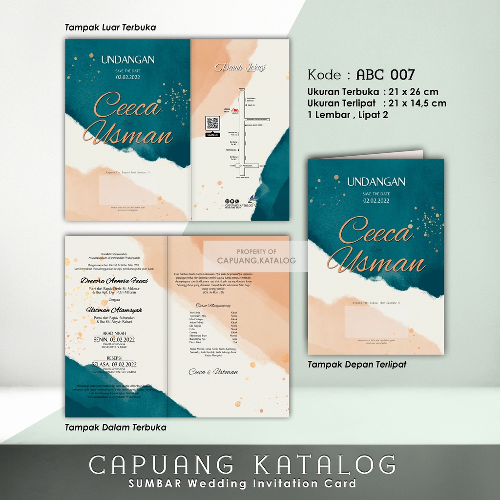 Undangan Baralek, Undangan Kekinian, Undangan Murah