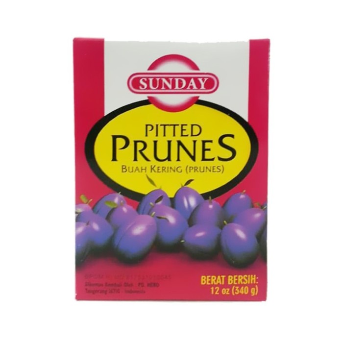 SUNDAY PITTED PRUNES 340 GR/ PRUNE/ LAPIS LEGIT/ PLUM KERING