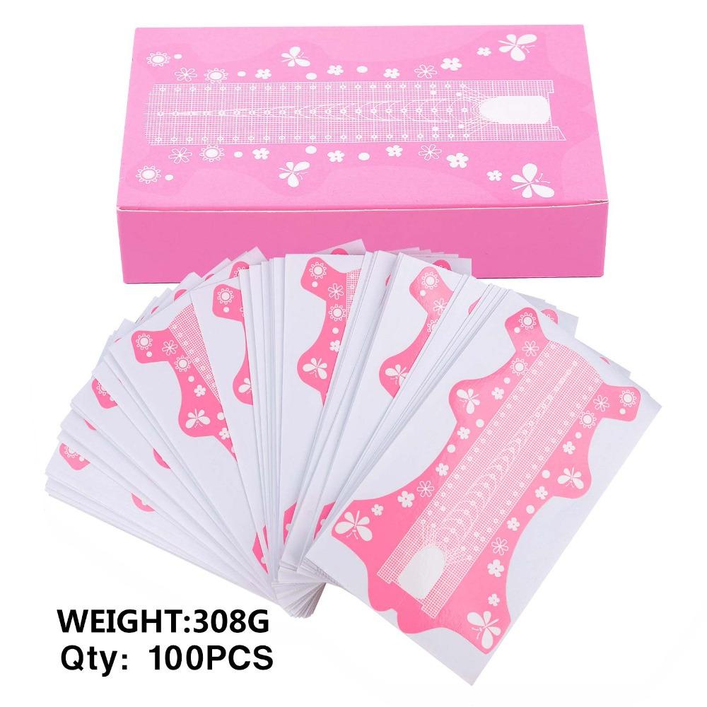 Mxbeauty Nail Paper Tray Extension Builder Manicure DIY Nail Art Tools Perlengkapan Ekstensi Kuku Nail Extension Stensil