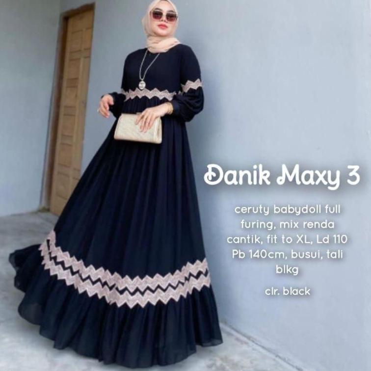 LANGSUNG ATC (DEWASA) SUPER JUMBO GAMIS CERUTY BABYDOLL RENDA ZIGZAG//SUPER JUMBO XXXL//GAMIS CERUTY