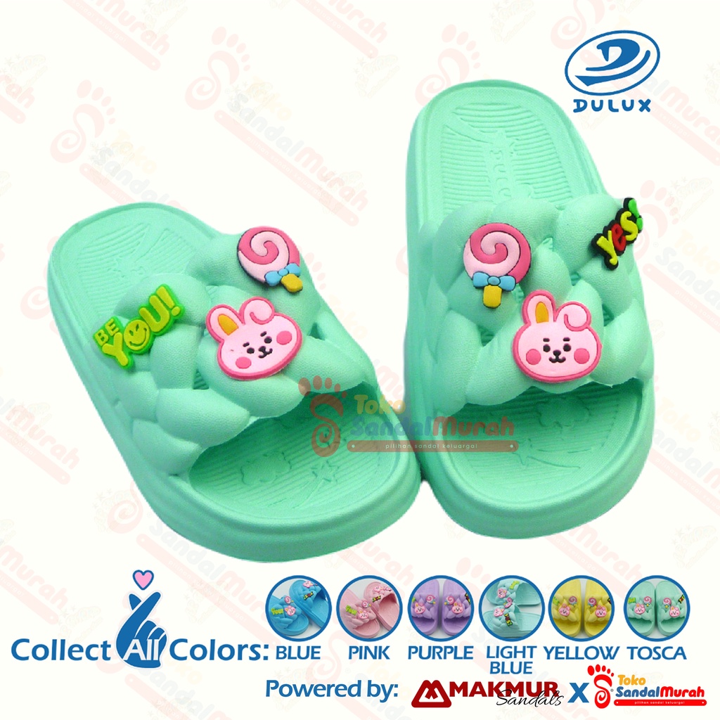 Toko Sendal Murah - Sandal Slop Karakter BT21 Uk 25-30 / Sandal Slop Anak Nyaman / Sandal Anak Kartun Kookie / Sandal Ringan Anak Anti Slip / Sandal Anak Bahan Tebal / [ Toko Sendal Murah M 525 D ]