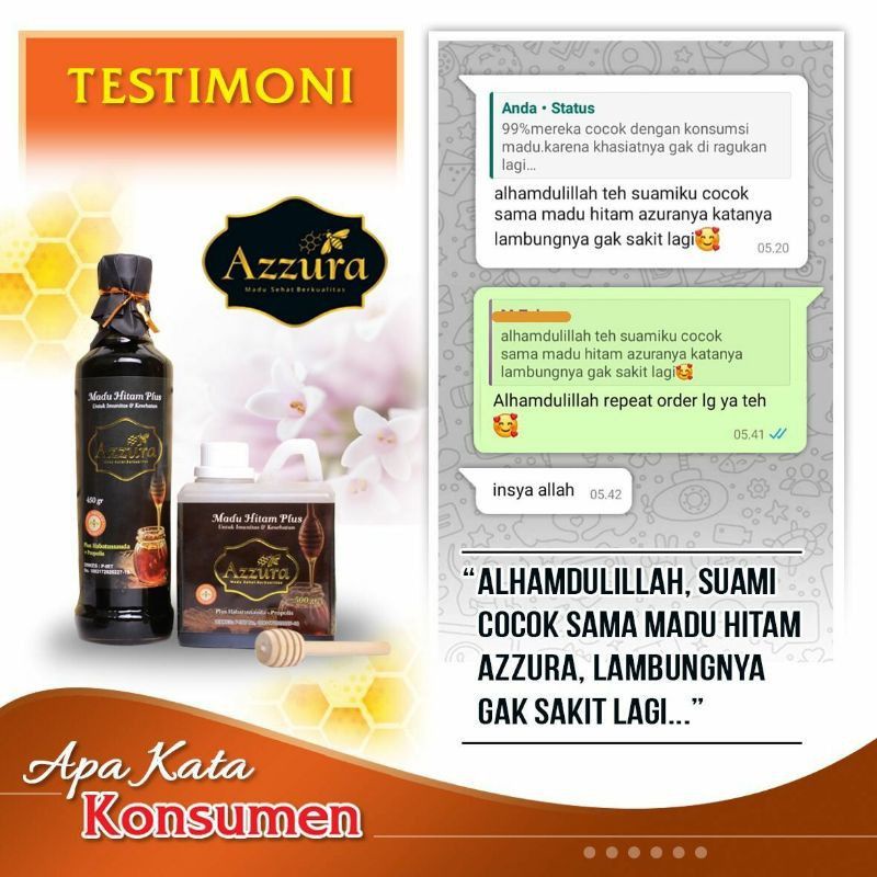 

MP Madu Azurra 450 gram