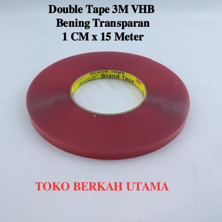 

✨ Double tape 3M clear bening 1 cm x 15 meter serbuuu !