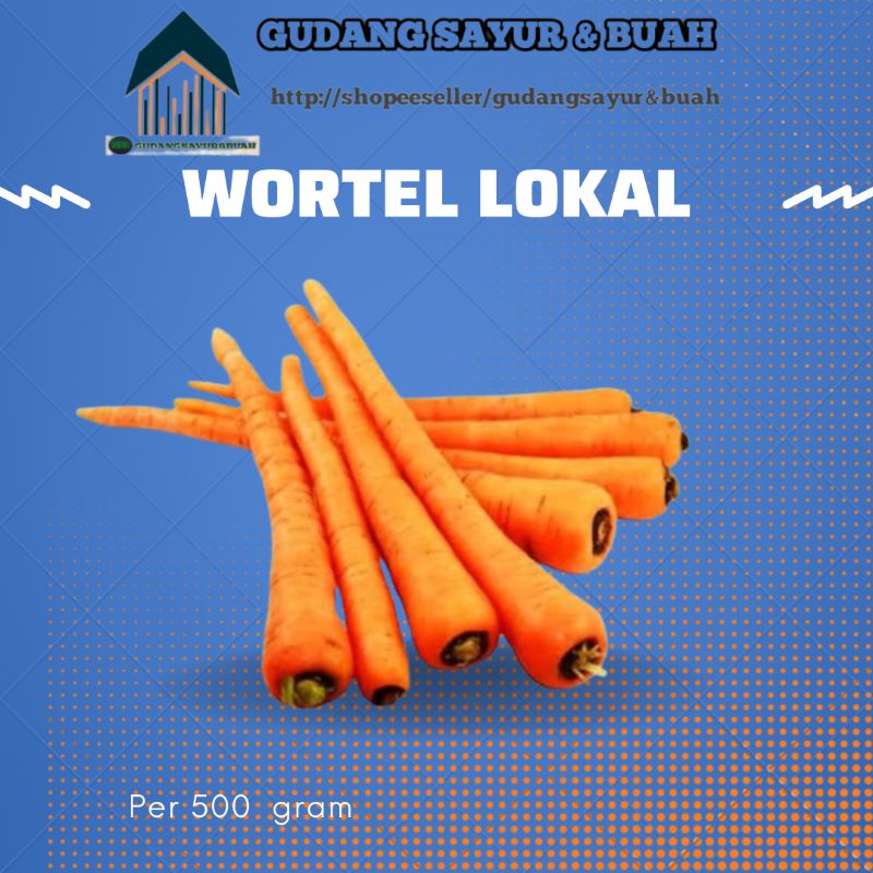 

WORTEL LOKAL 500 Gr