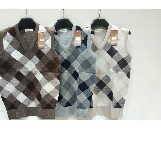 ☋ Mario Zegnoti - Sweater Rompi Rajut B Krah V Pria Import () ™