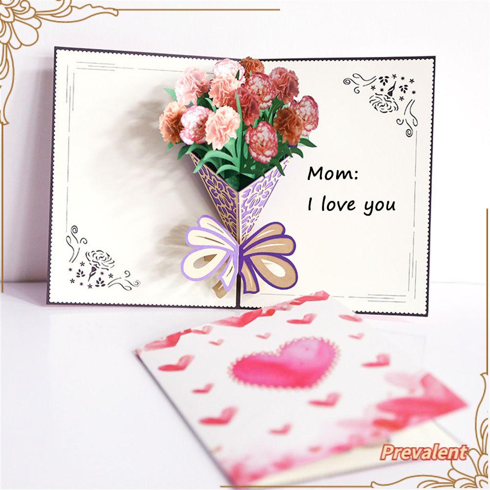 Preva Mother's Day Greeting Card Kartu Ucapan Kreatif Handmade Gift Berkah Kartu Kecil