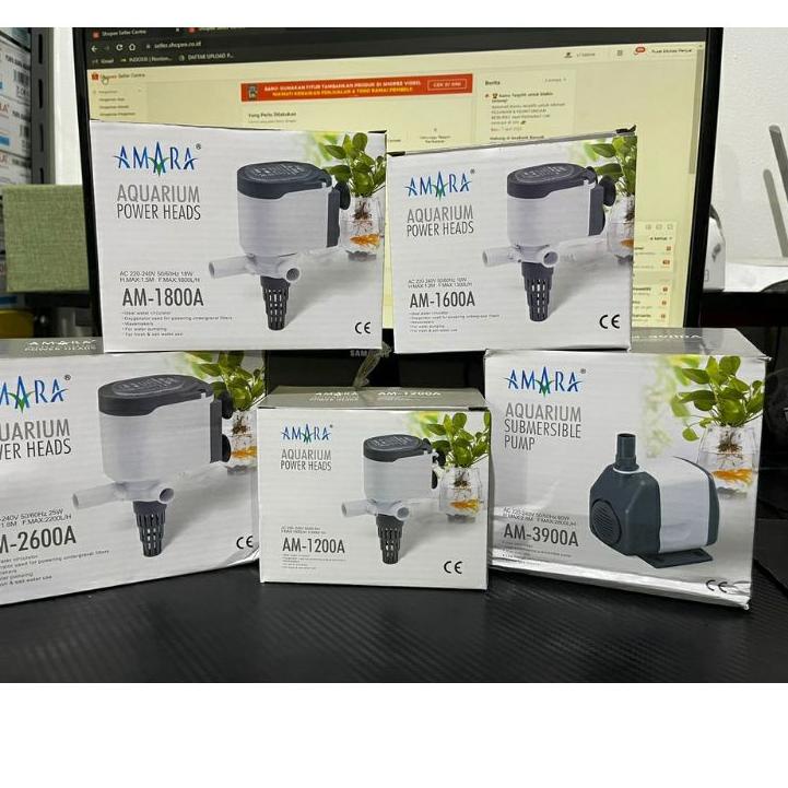 Termurah AMARA AM SERIES AM 1200 1600 1800 2600 3900A POWER HEAD POMPA CELUP AQUARIUM ?