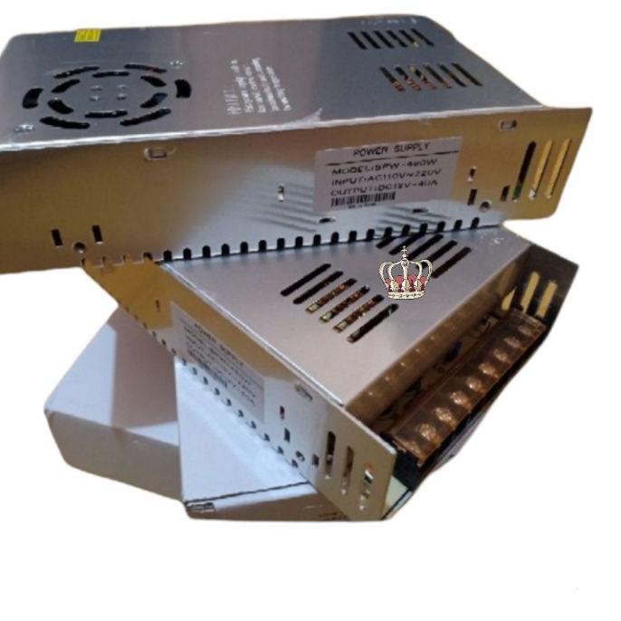 ⅍ Power Supply Cctv 12V 40A Power Suply Switching 40 Ampere 12 Volt ★